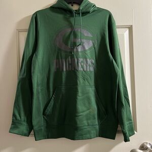 Nike Green Hoodie with Silver Logo